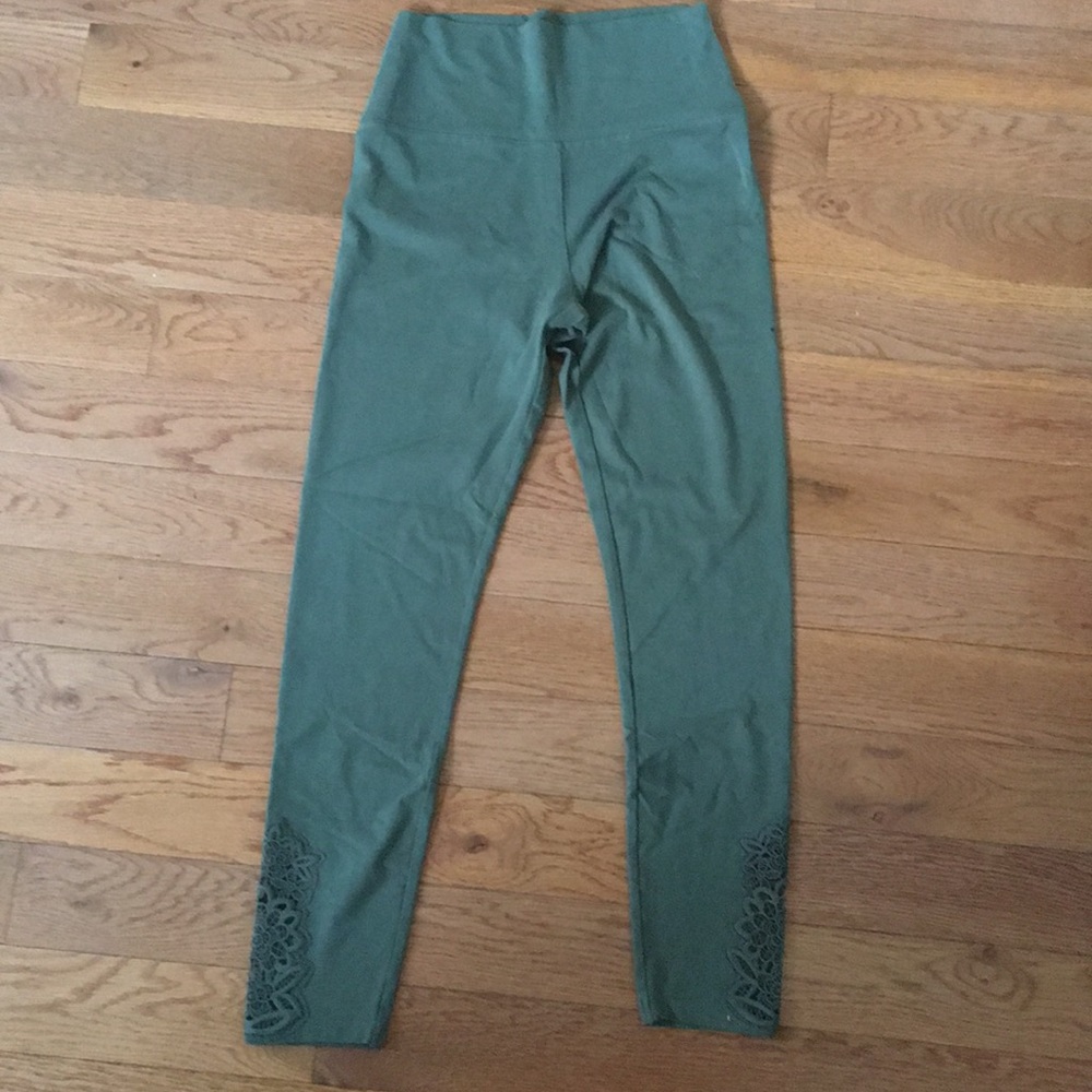 Army green leggings